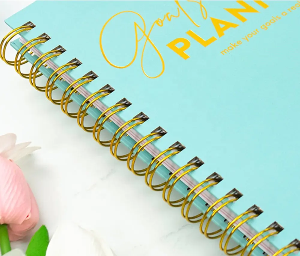 Doos Afdrukken Custom Fitness Dagelijkse Wekelijkse Maandelijkse Planner Notitieblok Notebook Met Luxe Geschenk Wekelijkse Planners