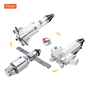 COGO Kids plastica classica <span class=keywords><strong>astronave</strong></span> aerospaziale mattoni da costruzione mattoni giocattolo fai da te Set di blocchi di costruzione - Product Image 1
