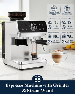 Cafetera Semiautomática con Espumador de Leche Automático, Preparación con un Solo Toque y Espuma Cremosa para el Hogar, Oficina y Fiestas - Product Image 3