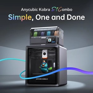 Imprimante 3D Kobra S1 Combo, compatible PLA multicolore, haute vitesse, 600 mm/s max, haute précision, impression rapide, 250x250x250 mm - Product Image 4