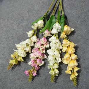 high quantity artificial silk flower snapdragon for wedding flower arrangement materials, home decoration, showroom decoration