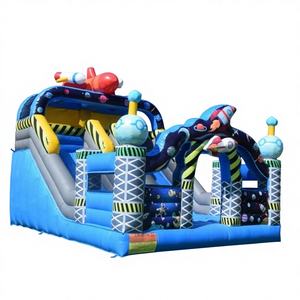 Structure gonflable de jeux vidéo écologique personnalisable, combo toboggan aquatique, piscine pour enfants, installation facile, 3 ans WINWAY - Product Image 5