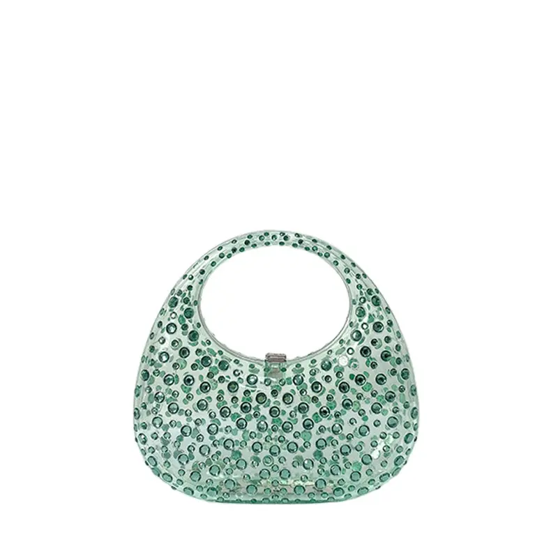 2023 New Handbag Female Transparent Summer Acrylic Bag Wholesale Diamond Dinner Bag
