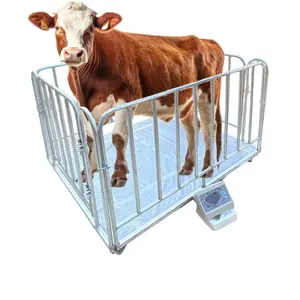 Weighing Animal Weighing Scale Wholesale Livestock Scale With Fence Electronic Cattle Scales With Fence