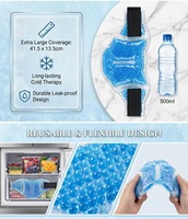 HANERSHI Compresse froide réutilisable en gel pour le cou, sac de glace 41,5x13,5CM, thérapie chaude et froide pour le cou, le bas du dos, les épaules, les genoux, les mollets, soulagement des douleurs et des blessures