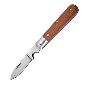 <span class=keywords><strong>Couteau</strong></span> <span class=keywords><strong>d</strong></span>'électricien avec <span class=keywords><strong>d</strong></span>énudeur de fil avec manche en bois - Product Image 2