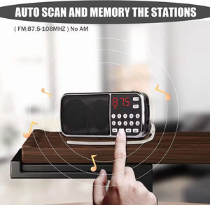 Radio Portátil Multifunción FM/AM de Alta Sensibilidad con Antena de 360° y Ultra Larga, Altavoz Integrado - Product Image 2