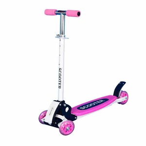 สกู๊ตเตอร์เด็กสี่ล้อ ปรับความสูงได้ พร้อมไฟ สำหรับเด็กอายุ 3-6 ปี - Product Image 1