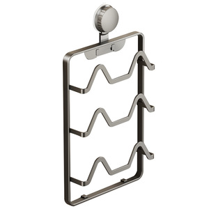 Support mural à ventouse pour pantoufles, 3 niveaux, avec drain, pour rangement de salle de bain et toilettes - Product Image 2