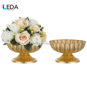อุปกรณ์จัดงานแต่งงาน LEDA แจกันดอกไม้โลหะสีทองสไตล์ยุโรปคลาสสิก แท่นวางดอกไม้สำหรับตกแต่งงานแต่งงาน - Product Image 4