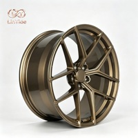 Rines de Aleación Forjada 6061-T6 de 21 Pulgadas 5x108 en Bronce Satinado para Vehículos Eléctricos Tesla Model Y y BYD Seal