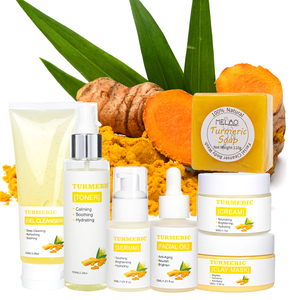 MELAO OEM <span class=keywords><strong>Kit</strong></span> de Cuidado de la Piel Vegano de Marca Privada, Fabricante de Kits de Cuidado Facial <span class=keywords><strong>Coreano</strong></span> con Cúrcuma Anti-Acné e Iluminador, Set de Regalo - Product Image 1
