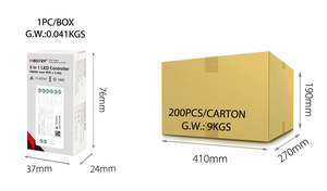 Contrôleur 5 <span class=keywords><strong>en</strong></span> 1 (Matter Over WiFi+2.4GHz) Variateur LED Matter+RF 12-24V SM5 Max 12A Contrôleur de bande LED RGB Miboxer - Product Image 4