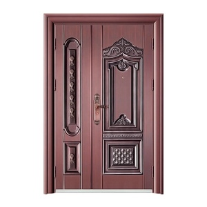 Compra a granel Descuento Phipulo Puerta <span class=keywords><strong>de</strong></span> acero <span class=keywords><strong>de</strong></span> seguridad <span class=keywords><strong>de</strong></span> metal Puerta <span class=keywords><strong>de</strong></span> <span class=keywords><strong>entrada</strong></span> exterior residencial duradera para el hogar - Product Image 1