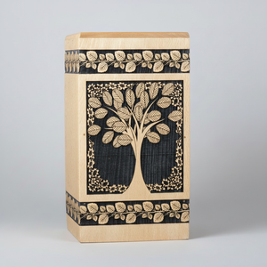 Urnas de madera de estilo americano moderno hechas a mano de gran calidad, urnas de cremación para hombres y mujeres, urnas decorativas para adultos - Product Image 1