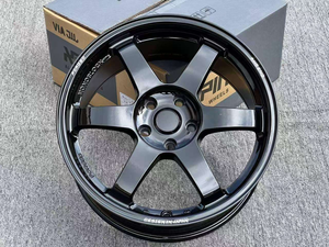 ล้อแม็กซ์โมโนบล็อกฟอร์จโครเมียม <span class=keywords><strong>TE37</strong></span> ขนาด 17x8J 18x8.5J 18x9.5J ET42 5x112 5x100 5x114.3 สำหรับรถยนต์สไตล์ JDM - Product Image 6