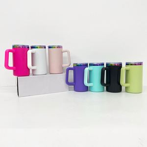 Personalized Customized logo <b>Mirror</b> rainbow Plated Underneath Powder Coated Coffee Beer Travel 20oz Tumbler Mugs - Product Image 3