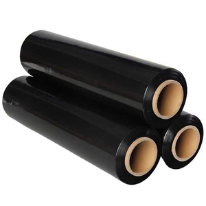 Black PE <b>Plastic</b> Stretch <b>Wrap</b> Film Manufacturer Customized Factory Packaging Material Lldpe Shrink <b>Wrap</b> - Product Image 1