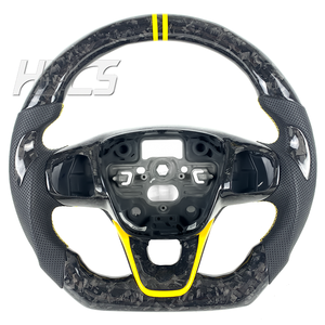 Accessoires d'intérieur de voiture Volant en fibre de carbone forgé pour <span class=keywords><strong>Ford</strong></span> <span class=keywords><strong>Focus</strong></span> MK4 ST <span class=keywords><strong>RS</strong></span> MK7 2019 2020 <span class=keywords><strong>2023</strong></span> - Product Image 1