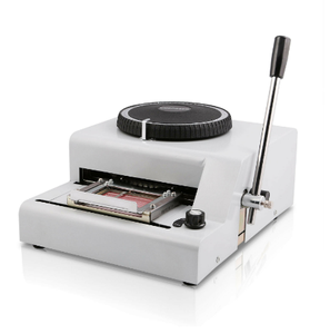 72 Caractères PVC Carte Symboles Convexe Embosser Estampage Machine Poinçon Poignée - Product Image 4