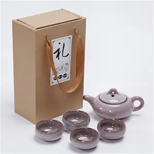 Chinese kungfu enameled ice cracked ceramic tea cup set Kung Fu Tea Cup Sets Tableware for tea ceremony