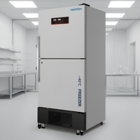 Congélateur de laboratoire à double porte 506L et réfrigérateur combiné avec contrôle par microprocesseur et affichage numérique LED, de 2-8 à -40 °C