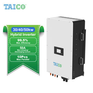 30kw 40kw 50kw हाइब्रिड सौर प्रणाली इन्वर्टर उच्च वोल्टेज 30kw 40kw 50kw पर/ऑफ ग्रिड 3-चरण हाइब्रिड इन्वर्टर - Product Image 6