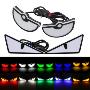 Phổ Xe <span class=keywords><strong>LED</strong></span> Ma Quỷ Mắt Ánh Sáng Mắt Quỷ Đèn Pha Xe Máy <span class=keywords><strong>Mini</strong></span> Lần Lượt Tín Hiệu Flasher Đuôi Đèn Tự Động Trang Trí Đèn - Product Image 5