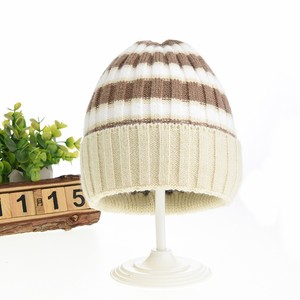 Automne et hiver 2-5 ans enfants coloré rayé chaud oreille Protection tricoté chapeau enfants à capuche - Product Image 3