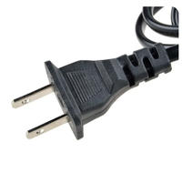 Câble d'alimentation CA 1,5 m à 2 broches (EU/US) pour chargeur de batterie d'ordinateur portable et adaptateur d'alimentation pour console de jeu PS2, PS3 Slim, PS4