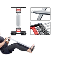 Ensemble d'extension de poitrine à ressort réglable Extracteur de fitness intérieur multifonctionnel Bande de résistance à triple usage