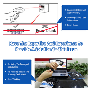 Cáp đọc mã vạch Cáp Chino F560 f680 F780 QR cho bộ thu thập dữ liệu hậu cần sotesin đồng nguyên chất KB PS2 đến rj50 - Product Image 5