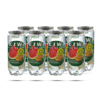 Boisson gazeuse Elisha 350 ml, saveur kiwi naturelle, pH 3,0, Brix 3,6 %