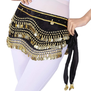 Cinturón <span class=keywords><strong>de</strong></span> monedas Danza del vientre Bufanda <span class=keywords><strong>de</strong></span> cadera Cinturón tribal Accesorio <span class=keywords><strong>de</strong></span> <span class=keywords><strong>disfraz</strong></span> gitano <span class=keywords><strong>de</strong></span> Halloween - Product Image 1