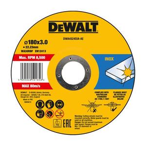 DEWALT-Disco de corte de acero inoxidable de ALTO RENDIMIENTO, deprimido-EAN 5035048501856 ABRASIVOS DISCOS DE CORTE - Product Image 1