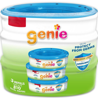 Sacs à déchets pour animaux de compagnie Ultimate Odor Control Accessoires pour litière pour chat Recharges de litière pour chat Genie Sac compatible avec votre recharge de litière