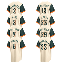 Jersey Baseball Retro Unisex Jahitan Nostalgis Pendek 100% Poliester 5 Jeff Bagwell 7 Craig Biggio 34 Nolan Ryan 24 Jimmy Wynn