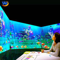 Peinture interactive 3D, 6 thèmes de jeu 3D, peinture interactive, immersion, projection murale, dessin, scanner, projection murale