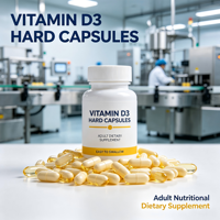 Capsules de vitamine D3, favorisent la santé des os et des fonctions immunitaires, complément alimentaire pour adultes