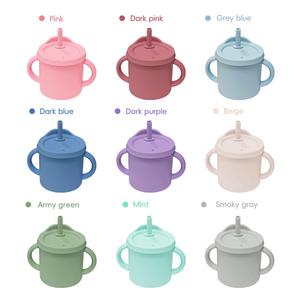 Vaso de Silicona Irrompible, Libre de BPA, 9 Colores, para Bebés, para Entrenar a Beber Leche y Agua, Reutilizable, Apto para Lavavajillas - Product Image 2