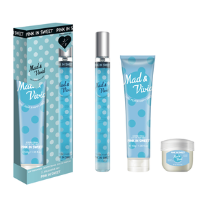 Set de Cuidado de la Piel para Mujer, Marca Original, <span class=keywords><strong>PINK</strong></span> SWEET, Perfume Floral, Terapias Labiales, Crema Corporal, Eau de Parfum, Exclusivo, Tres Piezas, 35ml - Product Image 6
