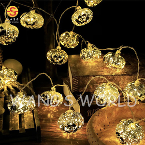 Guirnalda de luces LED decorativas de Halloween, luces de calabaza galvanizadas coloridas, plástico para decoración de <span class=keywords><strong>casa</strong></span> embrujada, habitación - Product Image 2