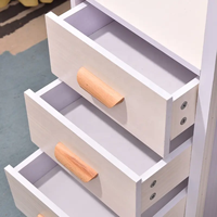 Coiffeuse moderne blanche en panneau de densité avec miroir, tiroirs et tabouret, ensemble de maquillage pour chambre à coucher