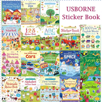 Livre d'autocollants personnalisé pour enfants en anglais, scènes d'histoires pour bébés, livre d'images en anglais, jeux éducatifs, livres d'autocollants pour enfants à imprimer