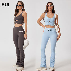 RUIQUWIN High Waisted Tight Fitting Casual Stacking Women's High Waist <b>Butt</b> <b>Lifting</b> Yoga <b>Leggings</b> Stack Sweat Pants - Product Image 1
