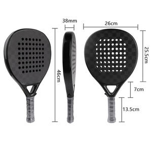 Nueva Raqueta de Pádel Profesional Personalizada con Forma de Diamante/Lágrima/Redonda, <span class=keywords><strong>Fibra</strong></span> de Carbono 3k/12k/18k/Kevlar, Pelotas Portátiles - Product Image 3