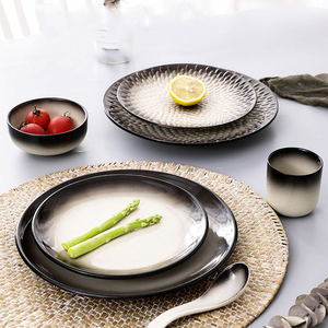 <span class=keywords><strong>Service</strong></span> de table en céramique au design vintage avec dégradé de couleurs personnalisé / Services de table en porcelaine de style japonais pour le dîner - Product Image 2