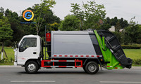 Camion poubelle chinois à chargement arrière 4x2 avec boîte de vitesses manuelle et moteur diesel Weichai à vendre