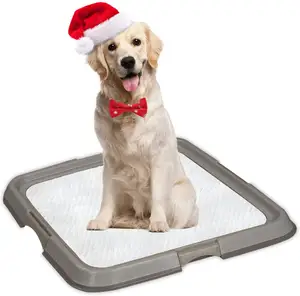 Büyük Pet köpek yavrusu köpek tuvalet pedi tutucu eğitim pedleri en çok satan taşınabilir kapalı şartları köpek lazımlık eğitmen ped tutucu
