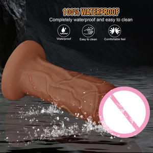 Реалистичный толстый силиконовый гибкий анальный стимулятор с присоской для игр без рук, фаллоимитатор для взрослых, секс-игрушка для женщин - Product Image 3